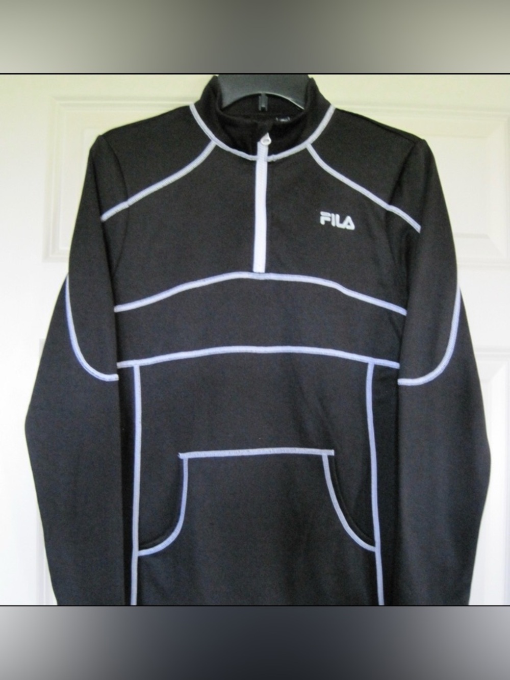Fila sport 1/4 zip up pullover size M